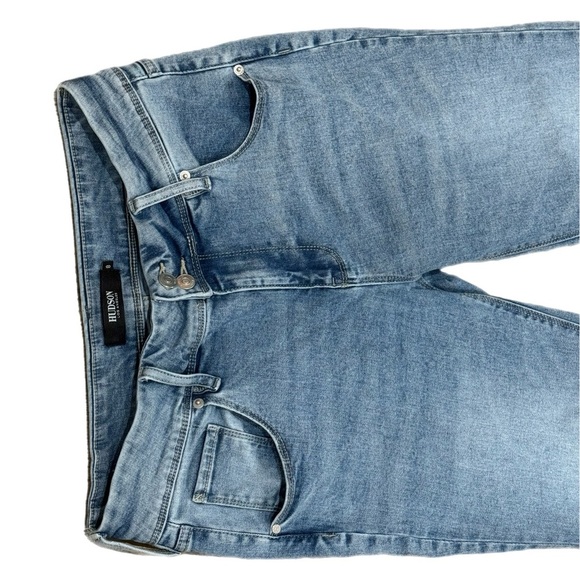 HUDSON Jeans Women’s Sz 8 Light Wash Straight Leg Flap Pockets Denim Mid Rise - Picture 8 of 10